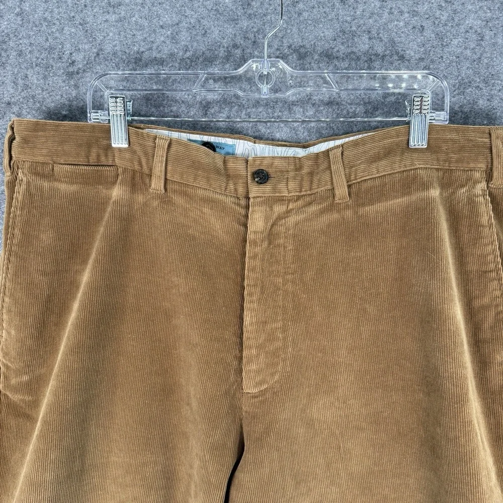 Castaway Nantucket Island Mens 42x30 Brown Tan Pinwale Corduroy Pants‎ Preppy